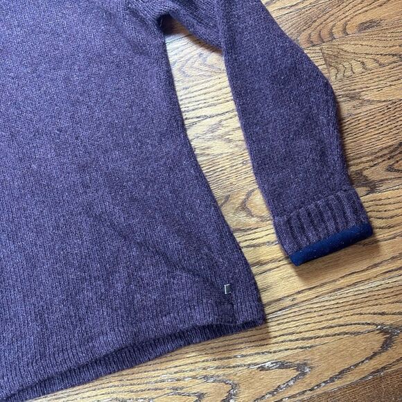 Alpine Design Sweater Mens Medium 1/4 Zip Wool Preppy Heavy Maroon Outdoor - Picture 4 of 11